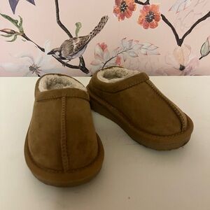 Cozy Brown Suede Slippers